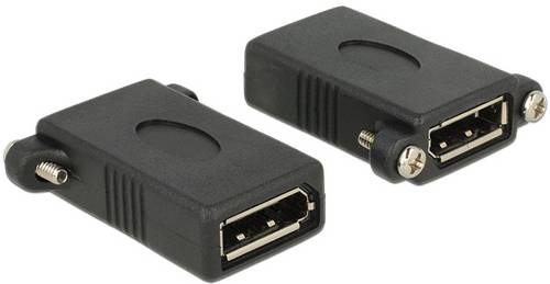 Delock 85123 DisplayPort Adapter [1x DisplayPort Buchse - 1x DisplayPort Buchse] Schwarz