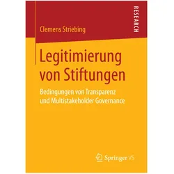 Legitimierung von Stiftungen, Fachbücher von Clemens Striebing