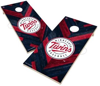Skip's Garage Minnesota Twins MLB Cornhole Board Set