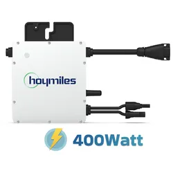 Hoymiles Mikro-Wechselrichter 400 W HM-400 für Balkonkraftwerk & PV-Anlagen, IP67 wetterfest, 1 MPPT, Micro Inverter Plug & Play Installation