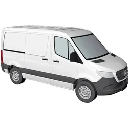 Busch 53400 H0 Mercedes Benz Sprinter Kastenwagen kurz, weiss