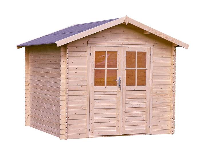 Blockhaus Ilanz Holz Natur 2.3 × 2.3 m
