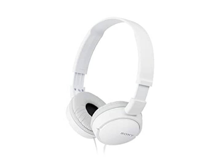 Sony Mdr-Zx110/Wc(Ae) Opvouwbare Instapkoptelefoon Met Uitstekend Geluid (30 Mm Driver), Wit