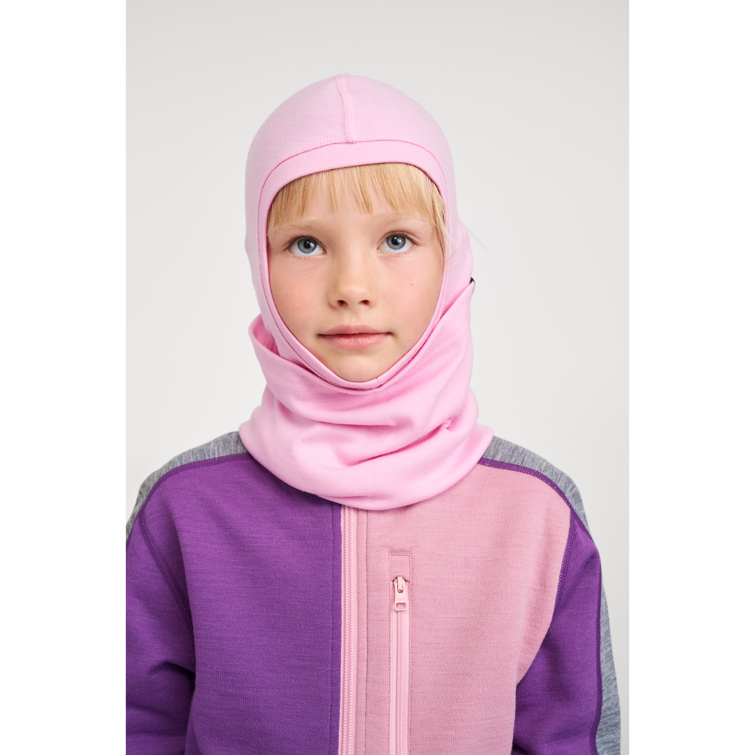 reima Salassa Sturmhaube Kinder Sturmhauben & Balaclavas rosa Größe 52 Skifahren Hautfreundlich Merinowolle