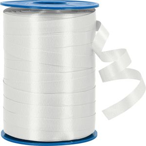 Präsent Geschenkband America, weiß, Kräuselband, 10mm x 250m, matt glänzend
