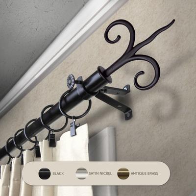 InStyleDesign Vertex Adjustable Curtain Rod 13/16 inch dia
