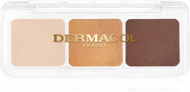Dermacol Compact Trio eyeshadow palette shade 3 Golden Sands 4.2 g