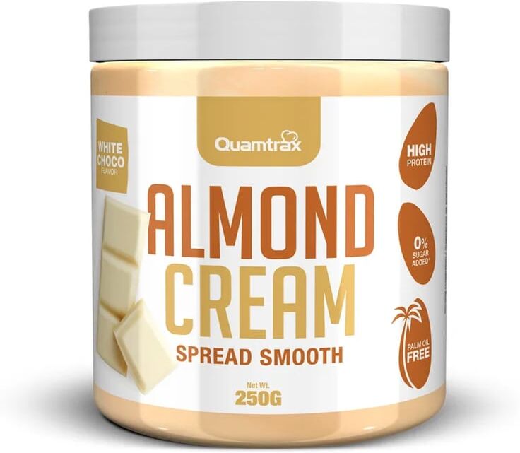 Quamtrax Almond Cream White Chocolate 250g Chocolate Branco