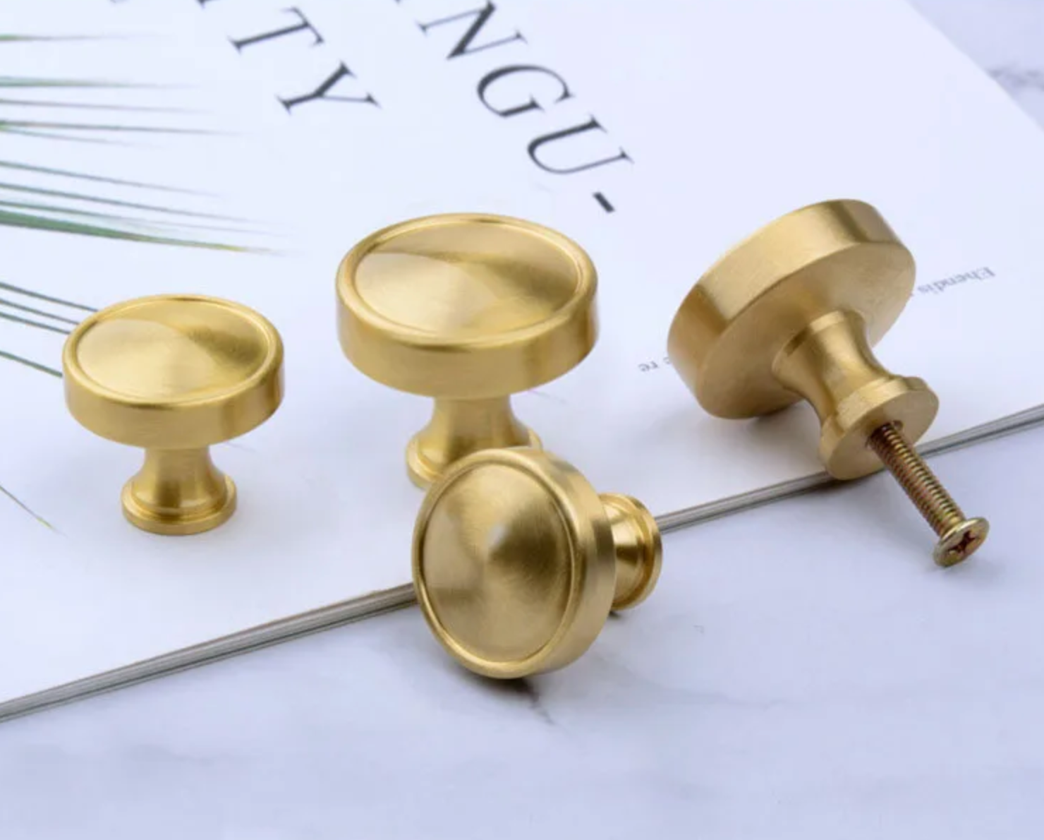 Herligt Hjemme Knop/håndtag, Metal Guld/messing “woodperry” – 25 Og 30 Mm – 30mm – 30 Mm