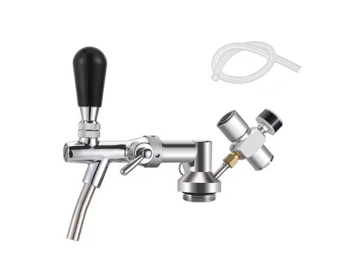 Distributeur de fût de robinet de bière, Kit de culture de mini fût de brassage avec robinet de bière, Mini régulateur de Co2 à pression réglable, lance de baril de bière