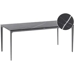 GARTENTISCH 180/90 cm Marmor Optik Schwarzer Marmor Sovareto