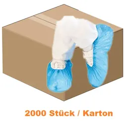 Überziehschuhe 285094 Hygonorm Eco Cast Polyethylen 2000 Stk Einheitsgröße, CPE, kein Anziehgerät nötig