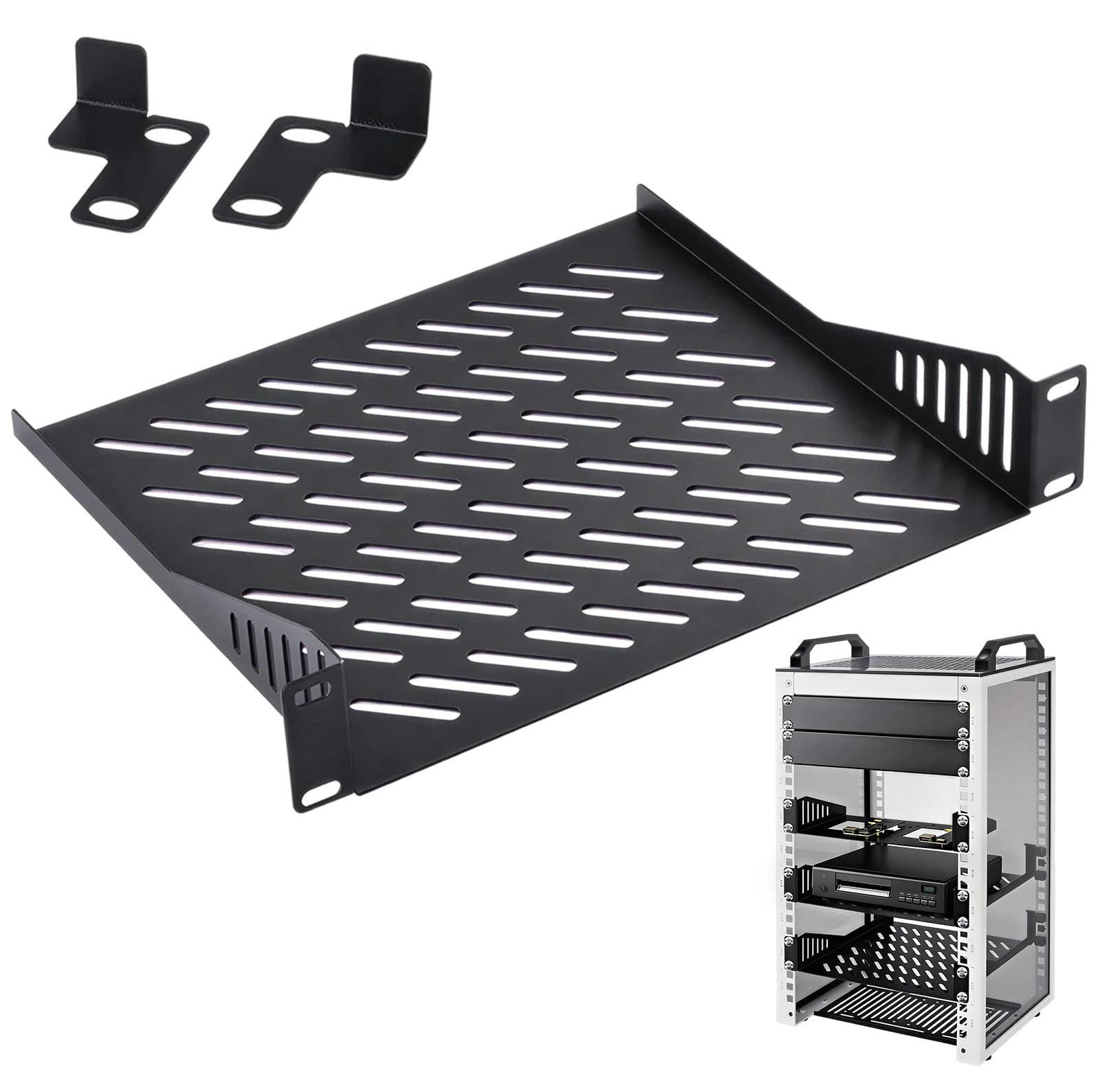 Selius 1U Server Rack plank 10 inch, 200 mm diep, geventileerd ontwerp