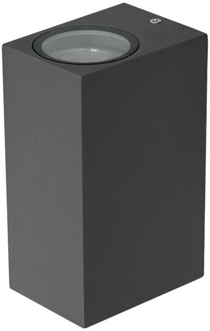 EVN Applique murale 230V GU10 2x11W IP44 gris foncé (637315)