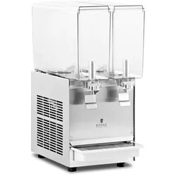 Helloshop26 - Gekühlter Getränkespender 2 x 10 Liter Saftbrunnen mit Zapfhahn (Fassungsvermögen: 2 x 10 Liter Leistung: 290 Watt 14_0005302