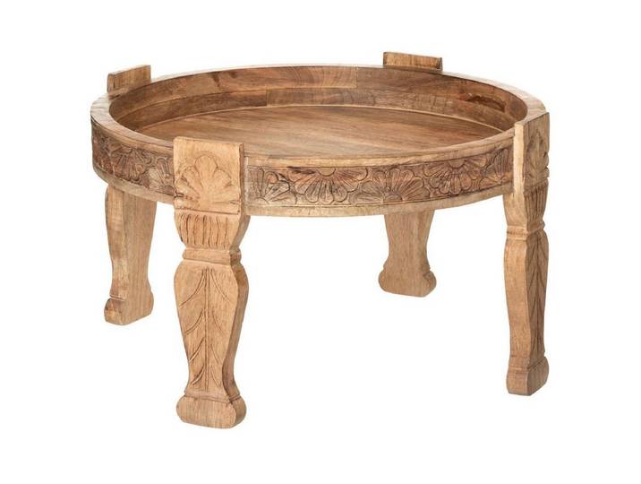 Atmosphera Créateur d'intérieur Beistelltisch Kaffeetisch aus Holz, Ø 74 cm (funktional), keine