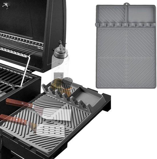 Famanu grillmat voor grote smokers en grillwagens - hittebestendige opbergmat voor grillaccessoires