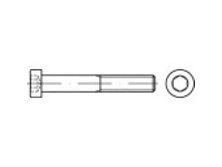 TOOLCRAFT 1068368 Cilinderkopschroeven M5 10 mm Binnenzeskant (inbus) DIN 7984 RVS A2 100 stuk(s)