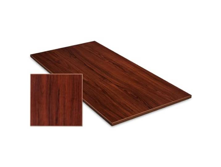 Exeta Tischplatte 150x75x2,5cm in Nussbaum-Holzoptik I hochwertige Schreibtischplatte ideal für viele Tischgestelle I Schreibtisch Platte für Büro- oder Esstisch I individuell nutzbare Arbeitsplatte