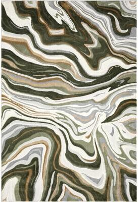 Abani Rugs Regal REG260C Green Intertwined Lines Area Rug