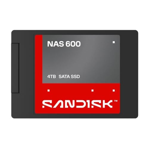 SanDisk NAS 600 SATA Interne SSD 4TB met 560 MB/s Leessnelheid