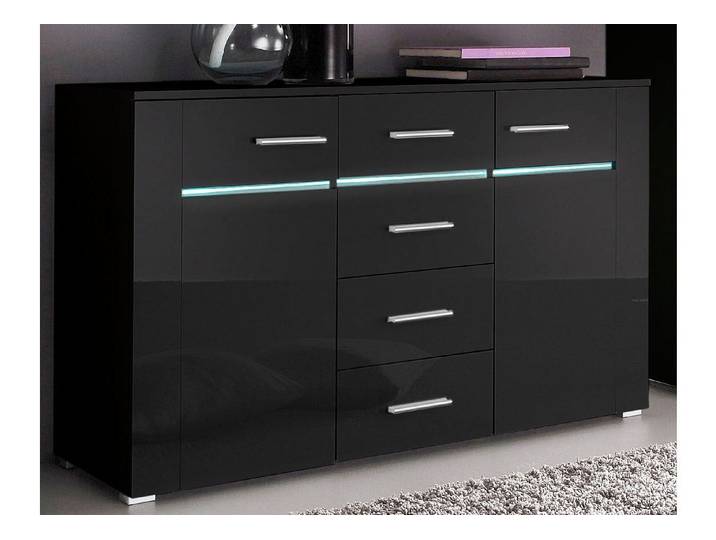 Sideboard HÖLTKEMEYER Flame , schwarz, Sideboards, Sideboard, Breite 130 cm