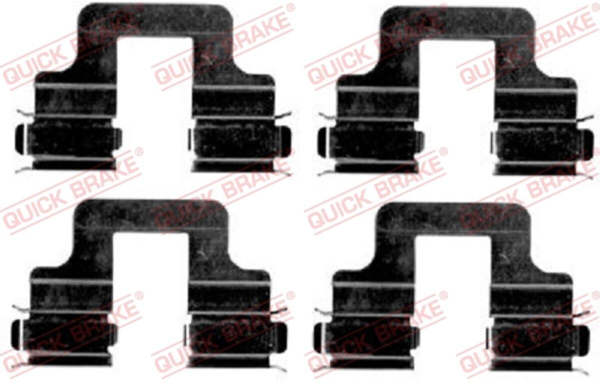 Zubehörsatz, Scheibenbremsbelag QUICK BRAKE 109-1606