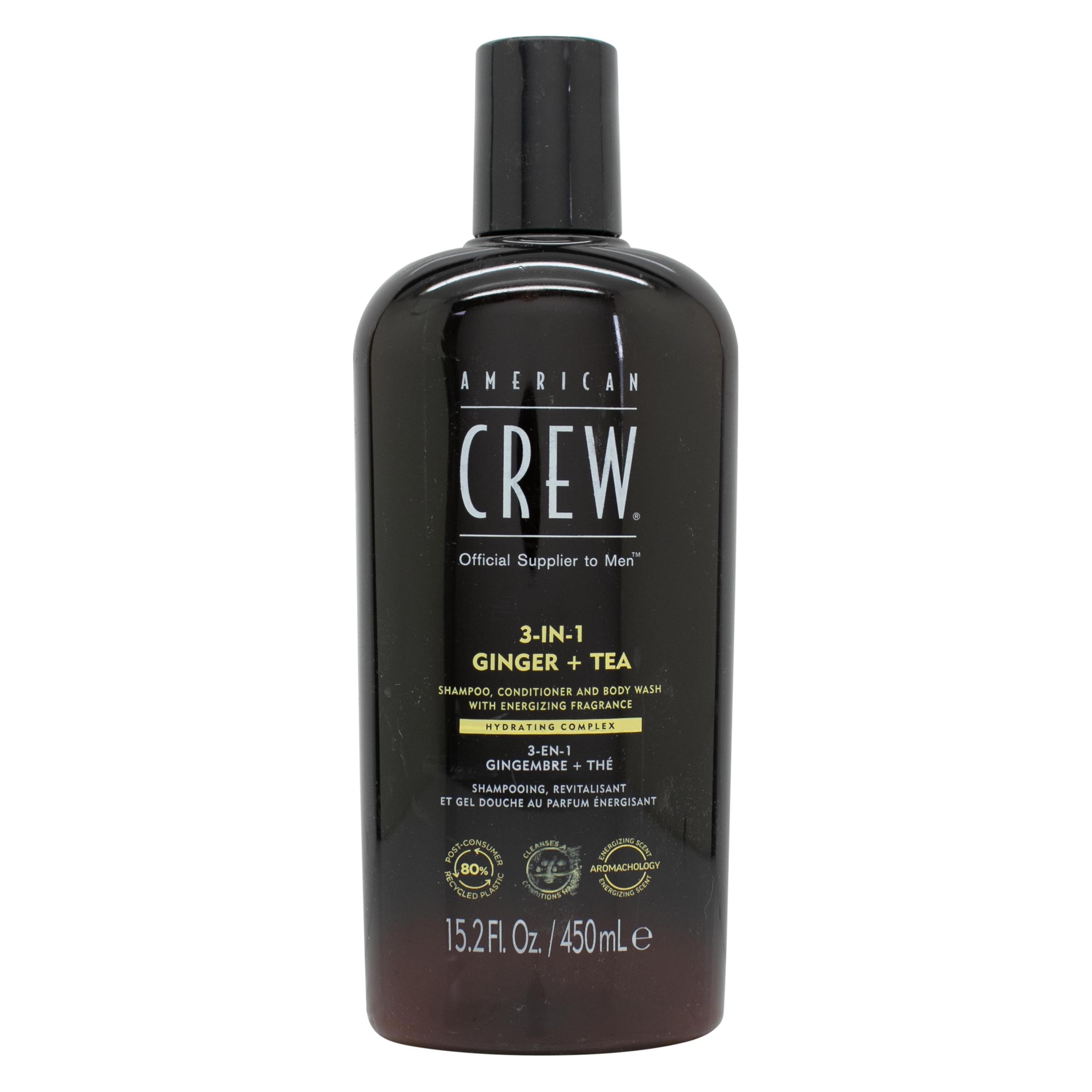 American Crew 3-in-1 Ginger & Tea Shampoo, Conditioner & Body Wash (Flüssiges Shampoo, 450 ml) (7267999000)