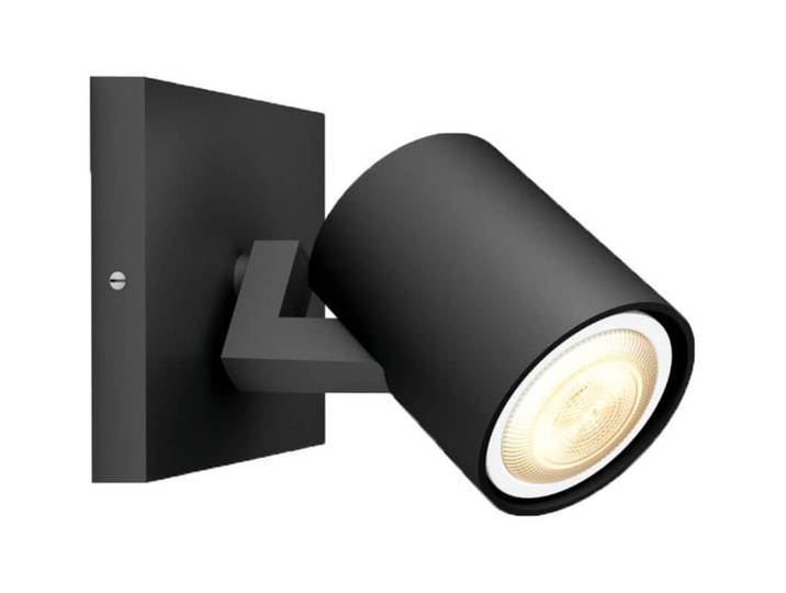 Philips Hue White Amb. Runner Spot 1 flg. schwarz + Dimmschalter