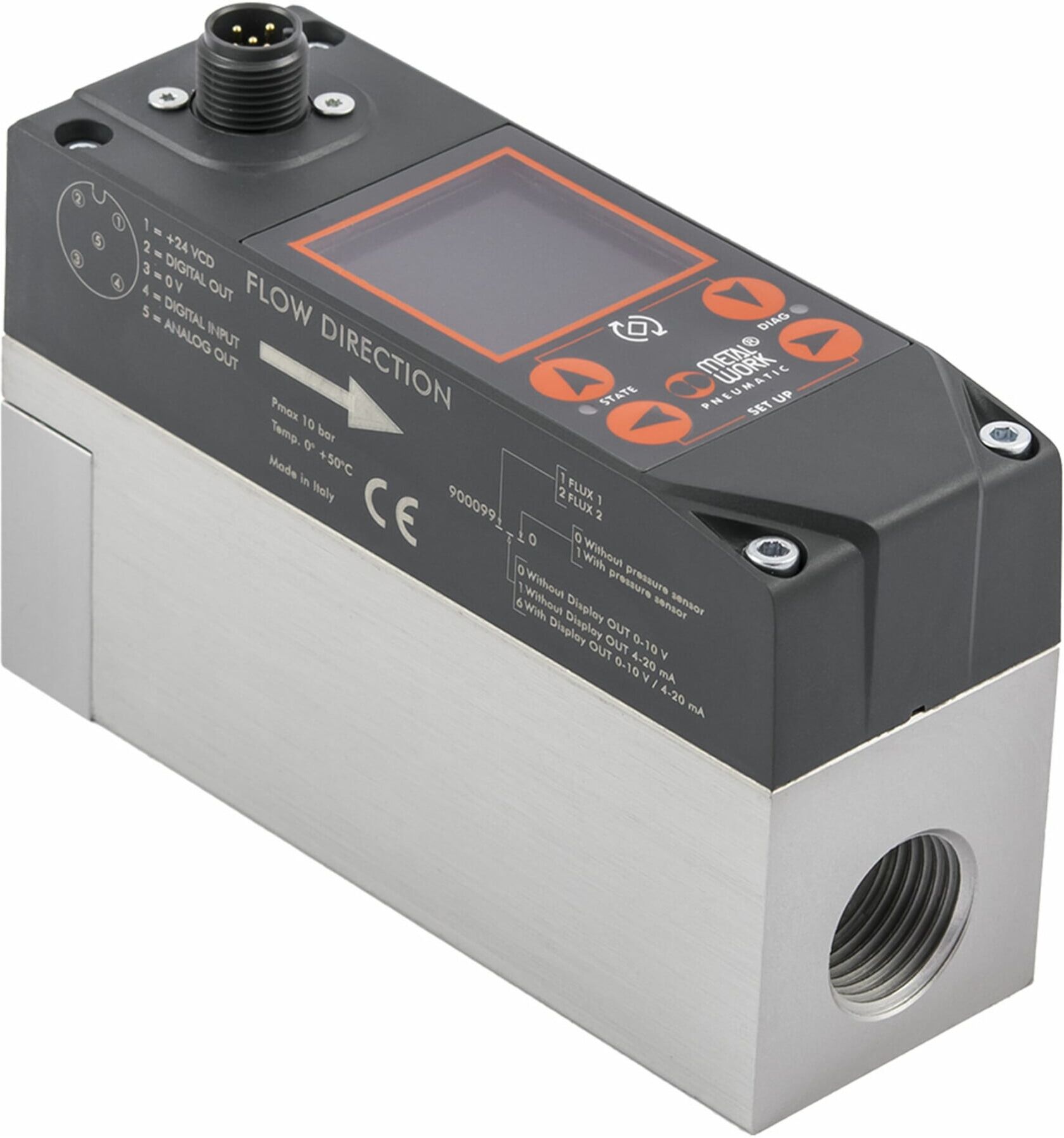 Riegler Durchflussmesser »FLUX«, BG 1, Display/Drucksensor/WiFi (9000991511)
