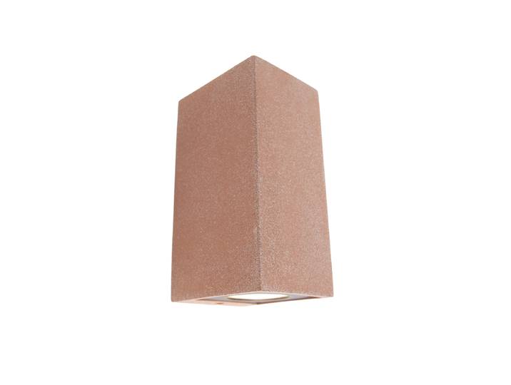 Applique murale d'extérieur moderne terracotta 2 lumières IP44 -