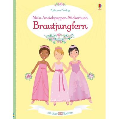 Mein Anziehpuppen-Stickerbuch: Brautjungfern, Taschenbuch von Lucy Bowman, Usborne, 978-1-78941-120-1