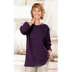 Baumwoll-Pullover in pflaume in Größe 52/54 von DW-Shop, Pflaume, 52/54