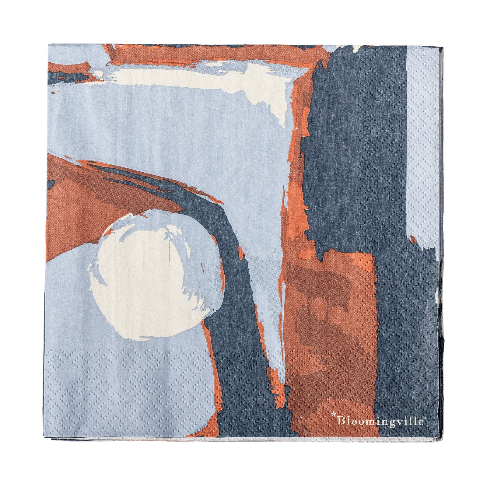 Bloomingville Arty papieren servetten, 20 stuks, Blauw