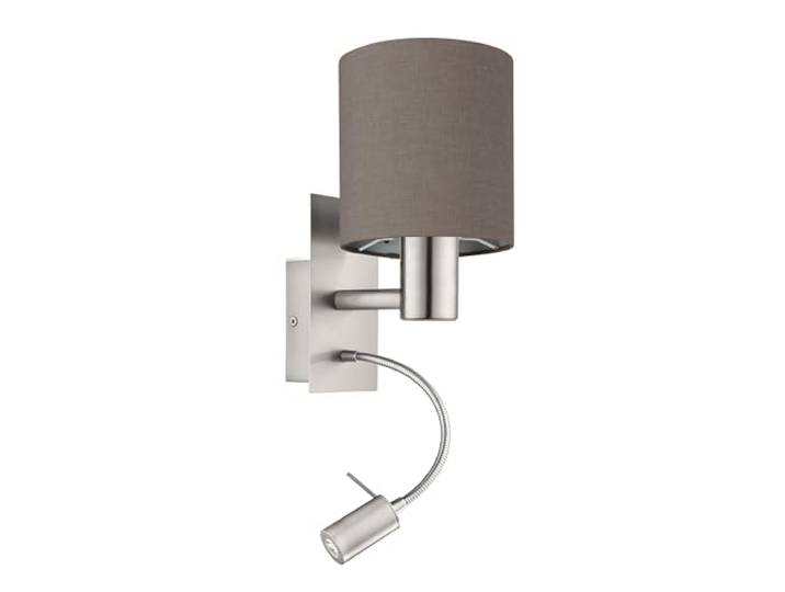 EGLO LED wandlamp PASTERI, 2 lichtbronnen textiel wandarmatuur
