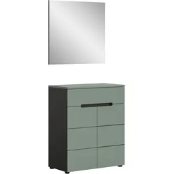 Garderobe CANU 2-teilig Grau, Graugrün