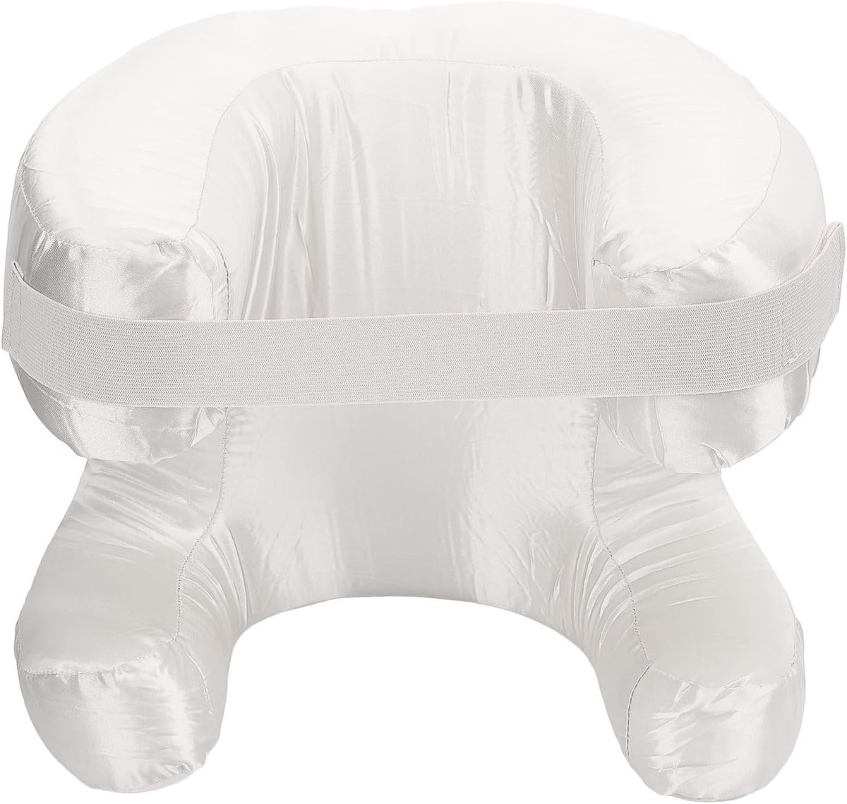 Merkloos Gezichtskussen van Traagschuim - Anti-rimpel Slaapkussen voor Zijligging - Blanco - 34 x 29 cm