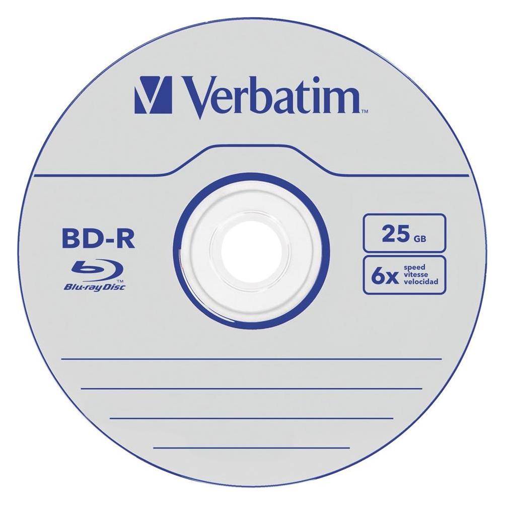 Verbatim 1x50 BD-R Blu-Ray 25GB 6x Speed Datalife No-ID Cakebox (50x) (43838)