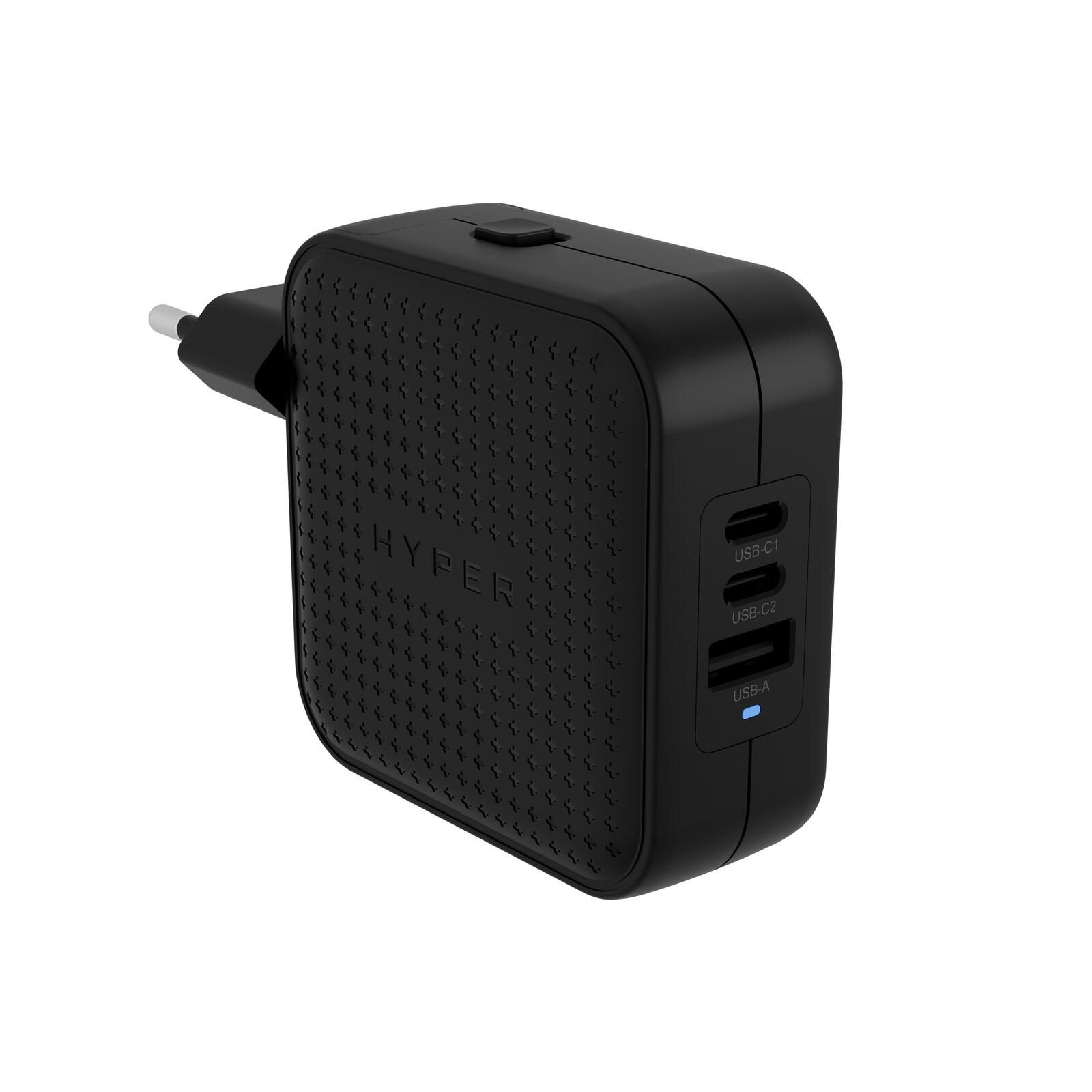 Targus Hyper® HyperJuice 70W USB-C GaN Reise-Ladegerät (3C+1A) - Schwarz HJ1003BKWWGL