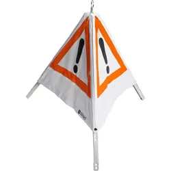 Dönges, Sicherheitskennzeichnung, Klett-Faltsignal, 700 mm, Tagesleuchtfarbe, ohne