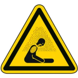 Warnzeichen ISO 7010 mit Symbol Warnung vor Erstickungsgefahr