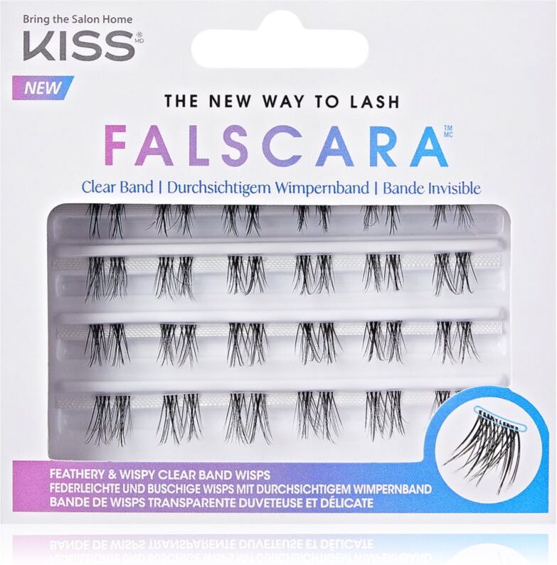 Kiss Falscara The New Way to Lash knott-free individual cluster lashes 24 pc