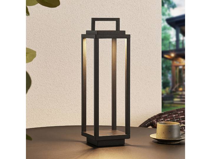 Mirina Portable Luminaire d’extérieur Black - Lucande - Moderne - Métal - Lanterne