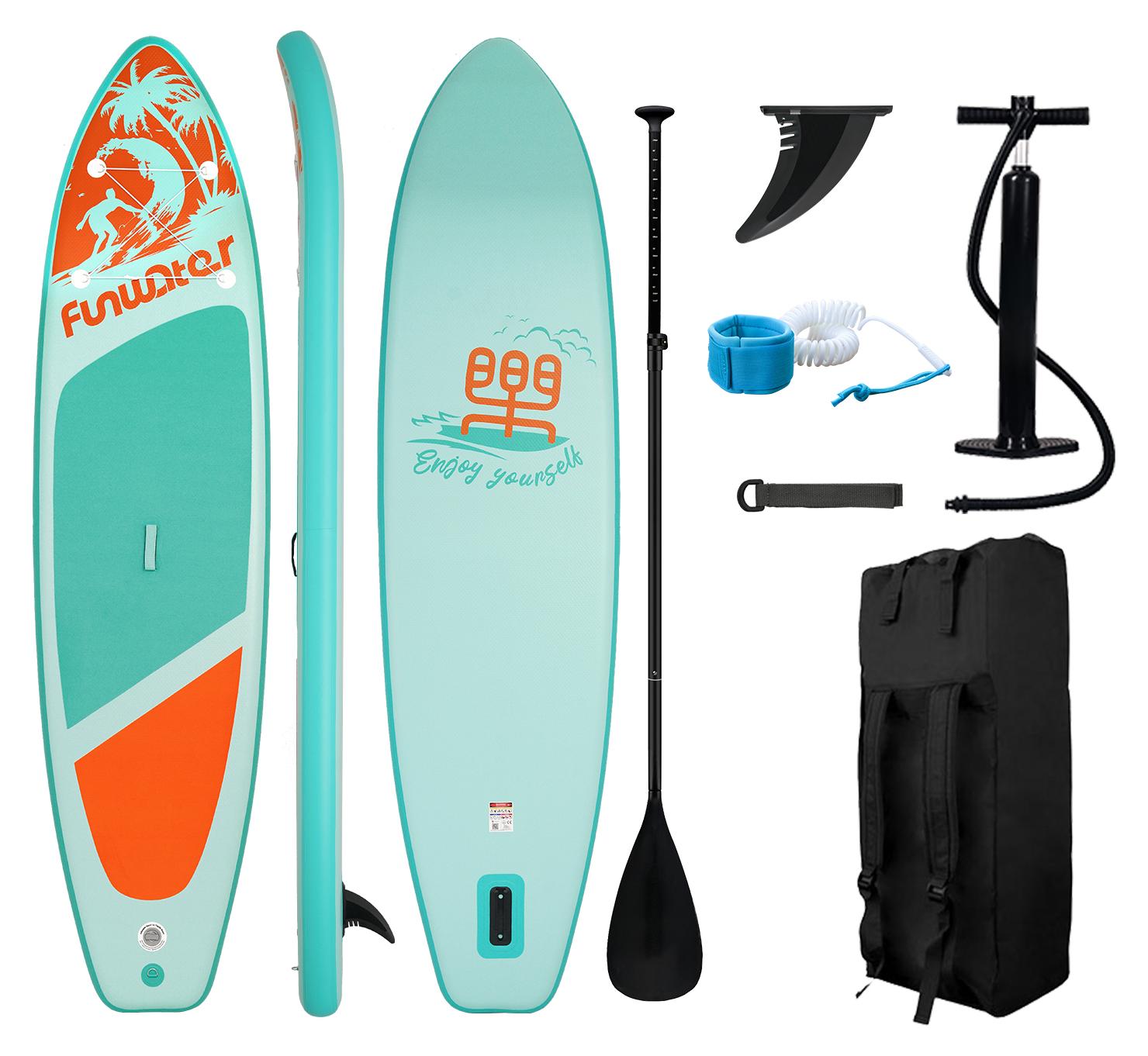 Aufblasbares SUP-Board - PVC-Material - Gewicht: 15 kg - Inklusive Paddel