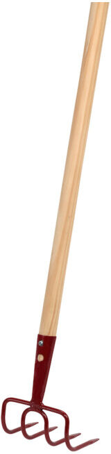 floraworld Houe de jardin 4 dents avec manche (010647)