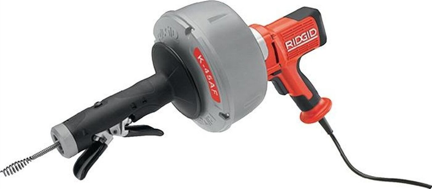 Ridgid Rohrreinigungsmaschine Leitungen bis 75mmm C1IC Spirale, C6, Werkzeugsatz, Koffer - 36043