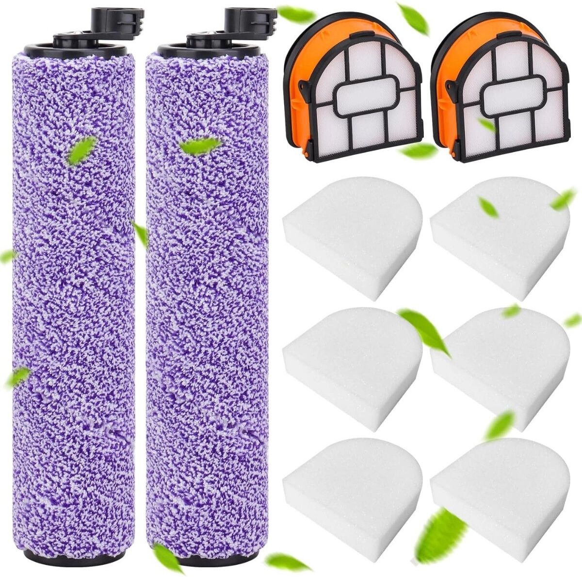 INF Zubehörkit kompatibel mit Shark HydroVac 3-in-1 Staubsauger — Ersatz-Bürstenrollen, Filter & Schaumstoff-Schwämme für