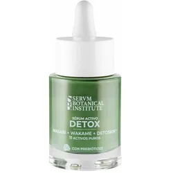 Servm Botanical Institute, Gesichtsserum, Active Detox Serum Anti-Falten und Anti-Aging Creme - Antioxidative Gesichtspflege (30 ml)