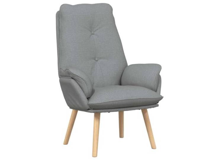 Fisinber Relaxsessel Hellgrau, Polstersessel 69 x 74 x 93 cm Flauschiger Polsterbezug mit breiten Armlehnen für gemütliche Ruhepausen im Wohnzimmer oder Schlafzimmer.