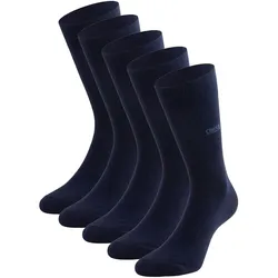 CINQUE Herren Socken, 5er Pack - Business-Socken, Baumwollmischung, Logo, einfarbig Dunkelblau / 43-46